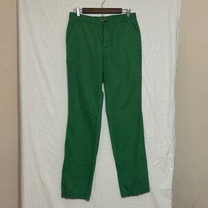 Vintage Lacoste Men's Green Chino Pants